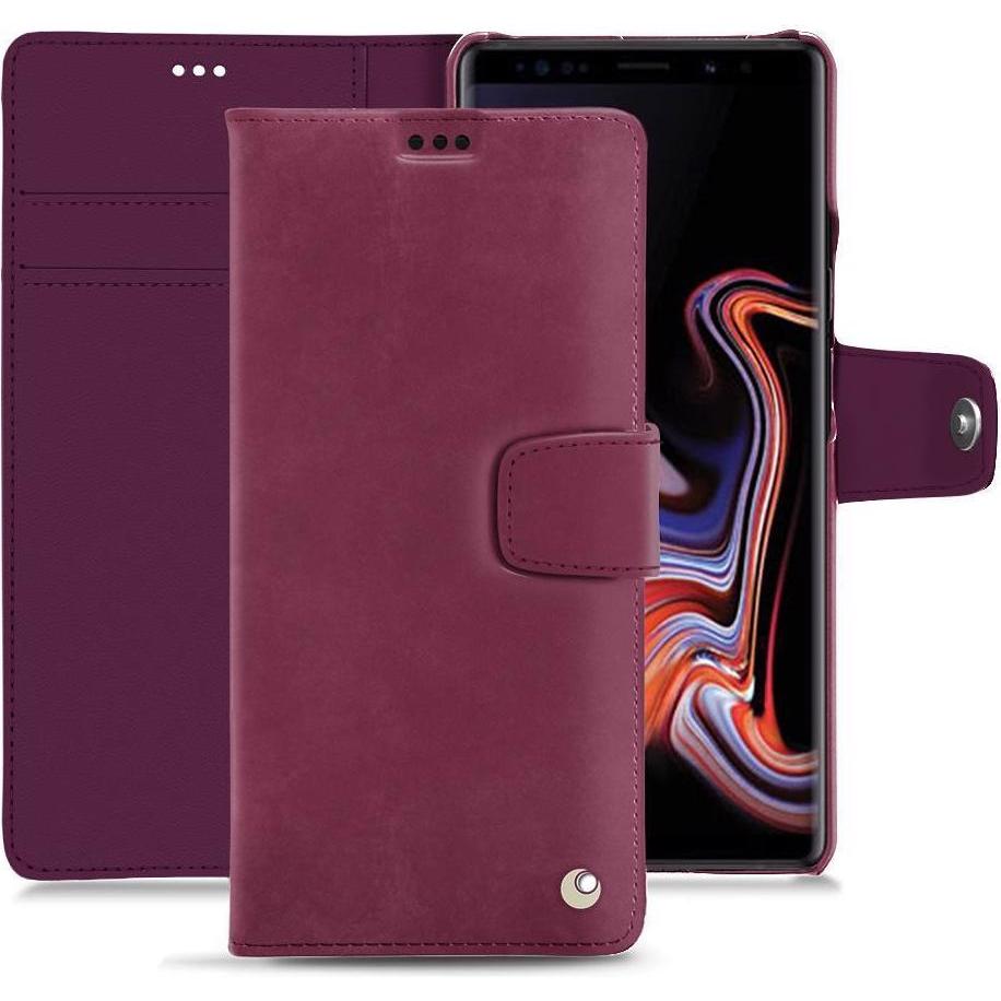 Noreve Lederschutzhülle Wallet (Samsung Galaxy Note 9), Smartphone Hülle, Violett