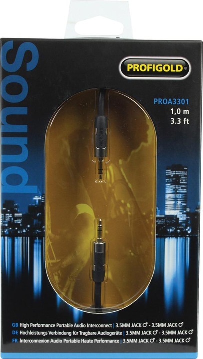 Produktbild Profigold SKY 3.5mm portable Audio Cable (1 m, 3.5mm Klinke (AUX))
