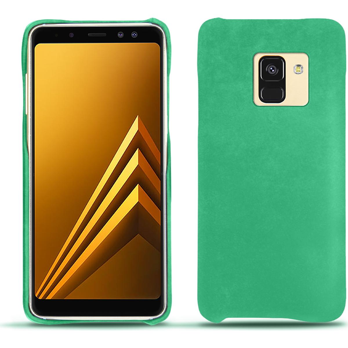 Noreve Lederschutzhülle (Samsung Galaxy A8 (2018)), Smartphone Hülle, Grün