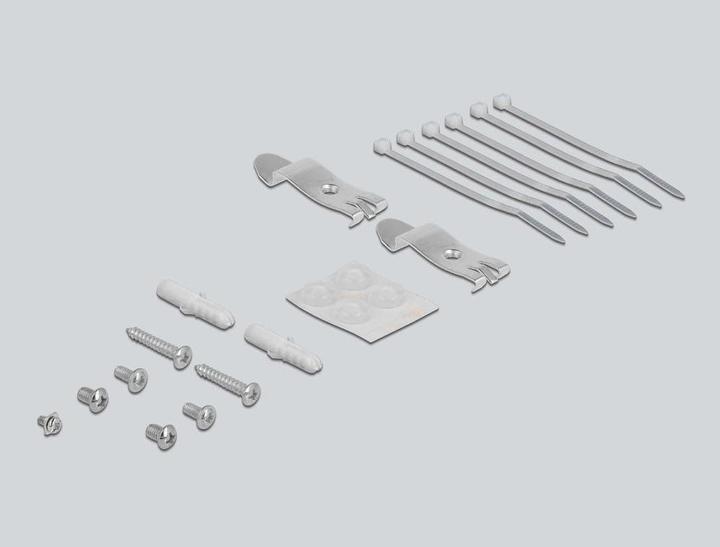 Actual product image Delock Keystone patch panel 6 port black