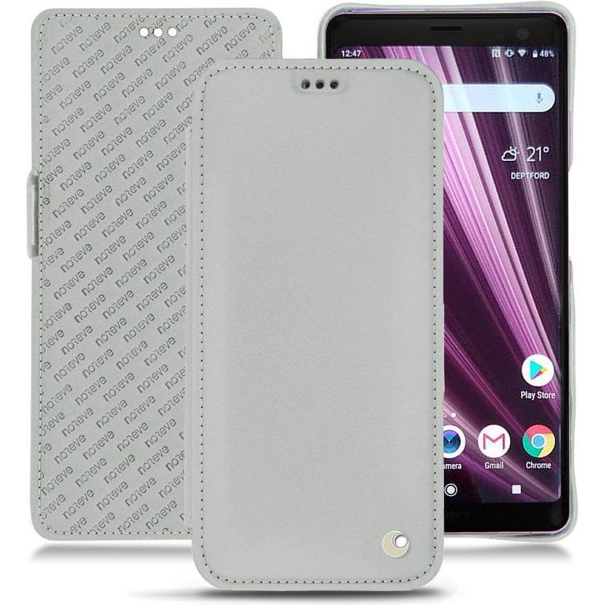 Thumbnail - Noreve Lederschutzhülle horizontal (Sony Xperia XZ3), Smartphone Hülle, Grau