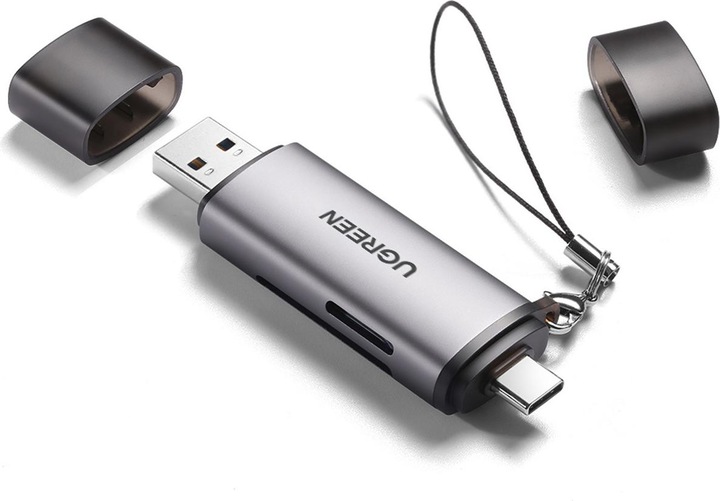 Actual product image Ugreen USB-C and USB-A - TF SD 3.0 (USB-C, USB)
