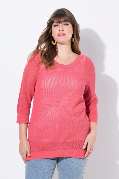 Produktbild Ulla Popken Pullover, U-Boot-Ausschnitt, 3/4-Arm (46, 48)