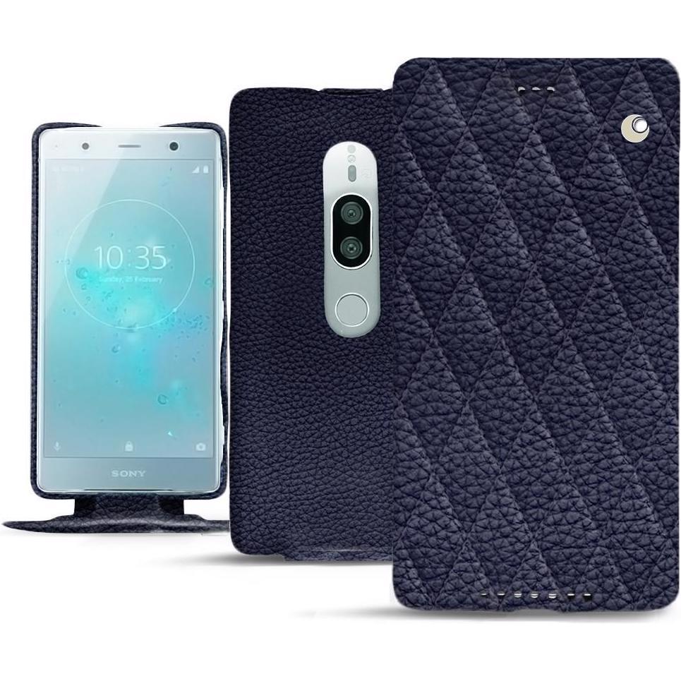 Thumbnail - Noreve Lederschutzhülle vertikal (Sony Xperia XZ2 Premium), Smartphone Hülle, Violett