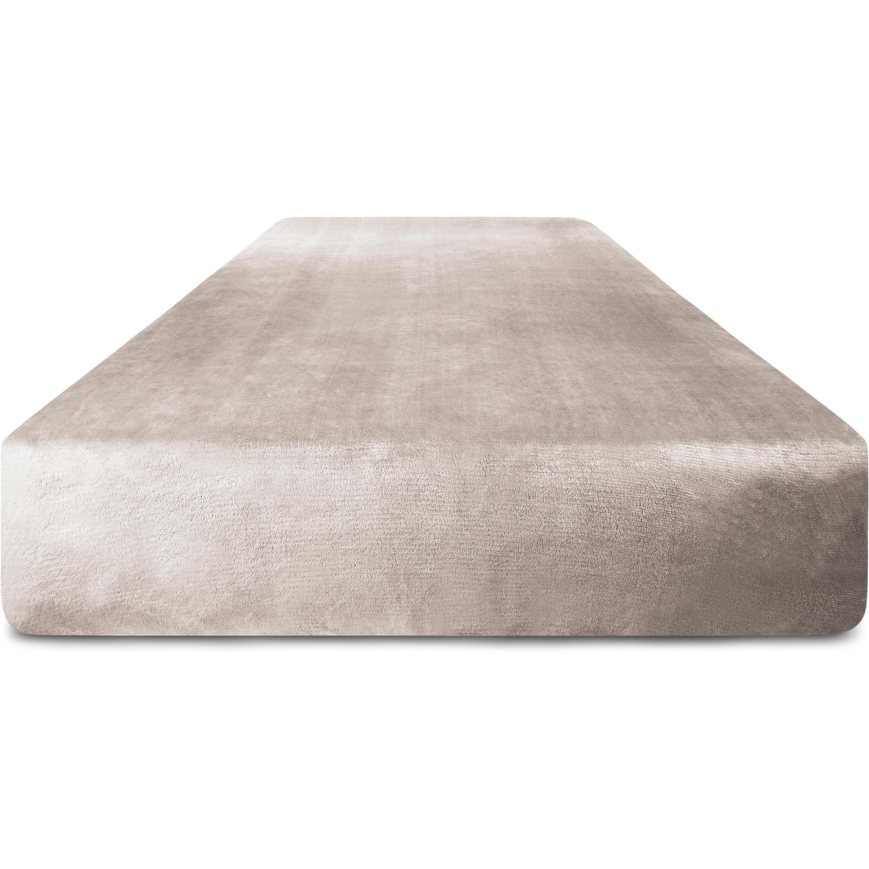 Aspero, Fixleintuch, 2 Flanell-Spannbettlaken PERPIGNAN (160 x 200 cm)