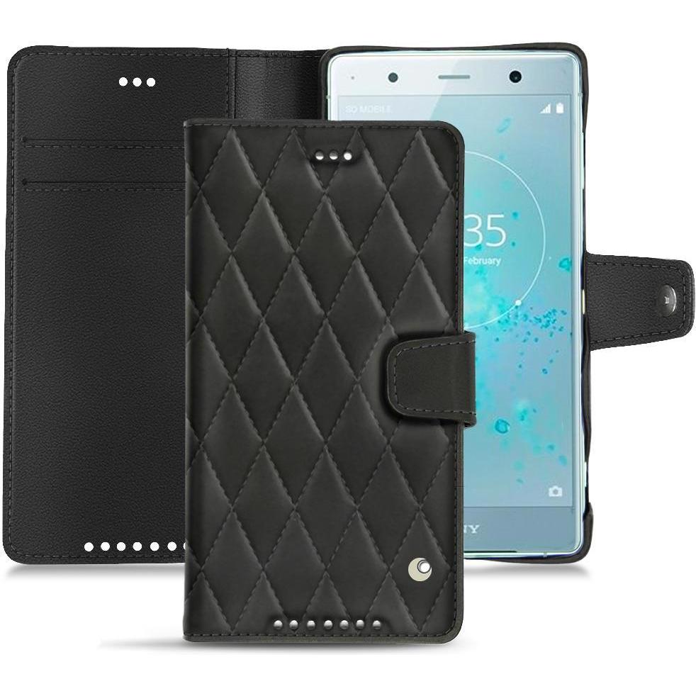 Thumbnail - Noreve Lederschutzhülle Wallet (Sony Xperia XZ2 Premium), Smartphone Hülle, Schwarz