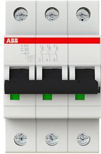 Produktbild ABB Sicherungsautomat 6kA 50A C 3p S203-C50
