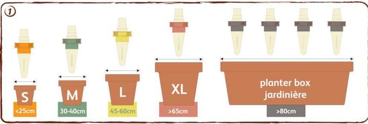 Actual product image Hozelock 100-101-072 Bewässerungskegel (Clay cone)