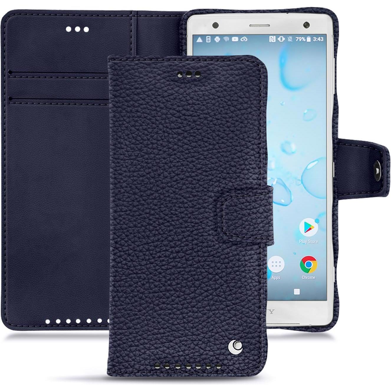 Thumbnail - Noreve Lederschutzhülle Wallet (Sony Xperia XZ2), Smartphone Hülle, Violett