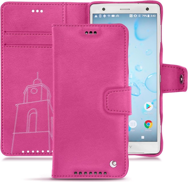 Noreve Lederschutzhülle Wallet (Sony Xperia XZ2)