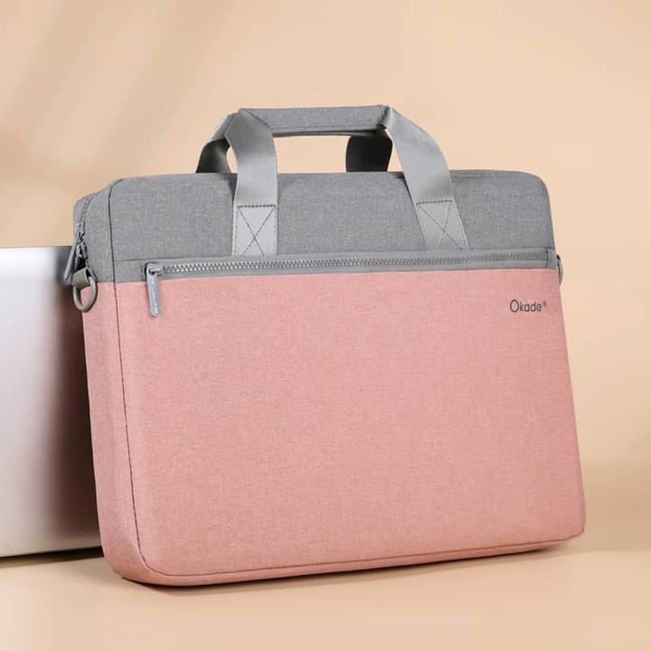 Actual product image Okade MacBook / Laptop bag, 15.6 inch, T66, Pink (15.60")