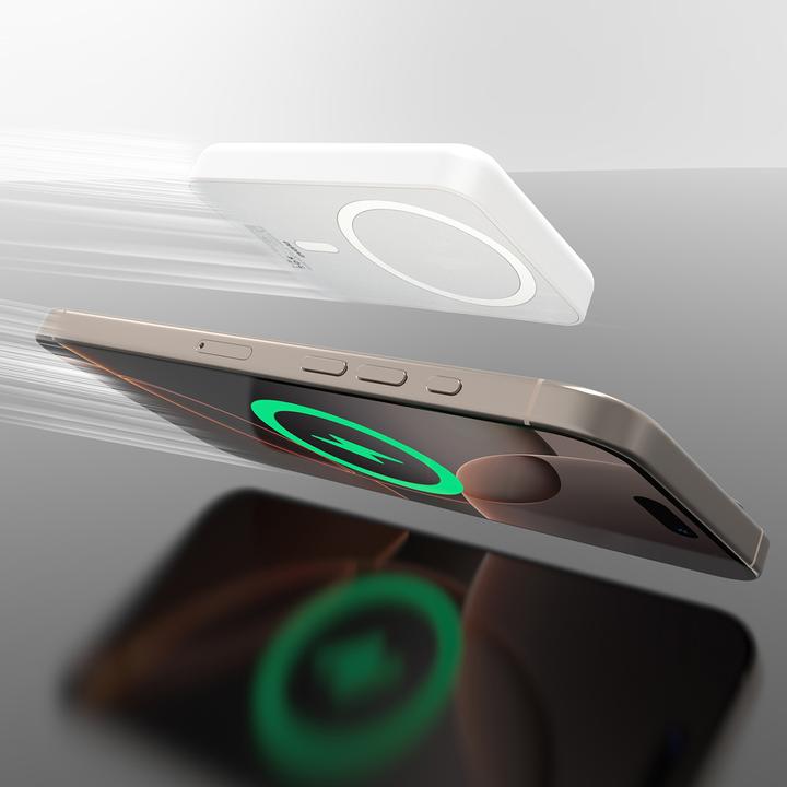 Produktbild Dudao Powerbank K26S 5000mAh 20W USB-A / USB-C / MagSafe - white (5000 mAh, 20 W, 18.50 Wh)