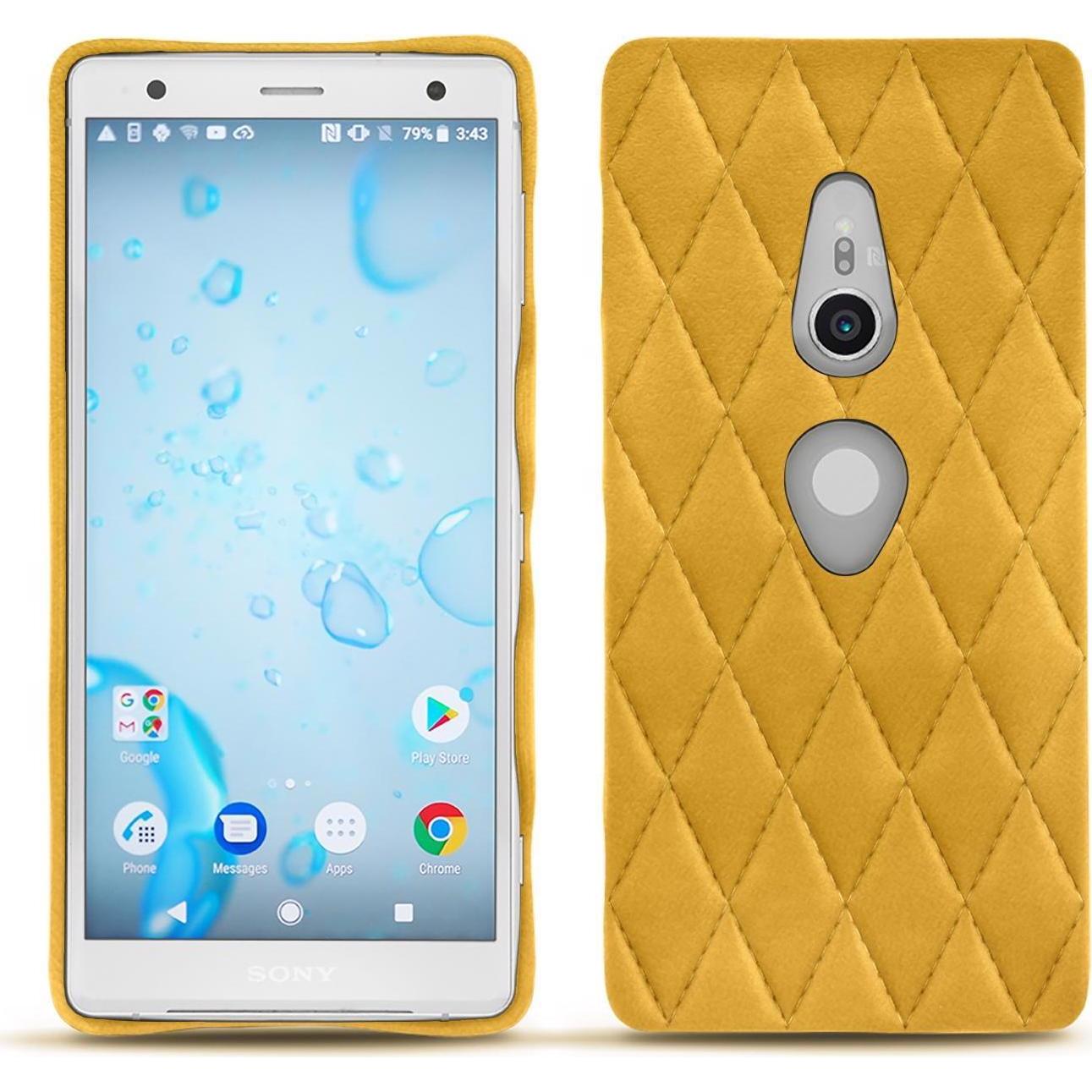 Thumbnail - Noreve Lederschutzhülle (Sony Xperia XZ2), Smartphone Hülle, Orange