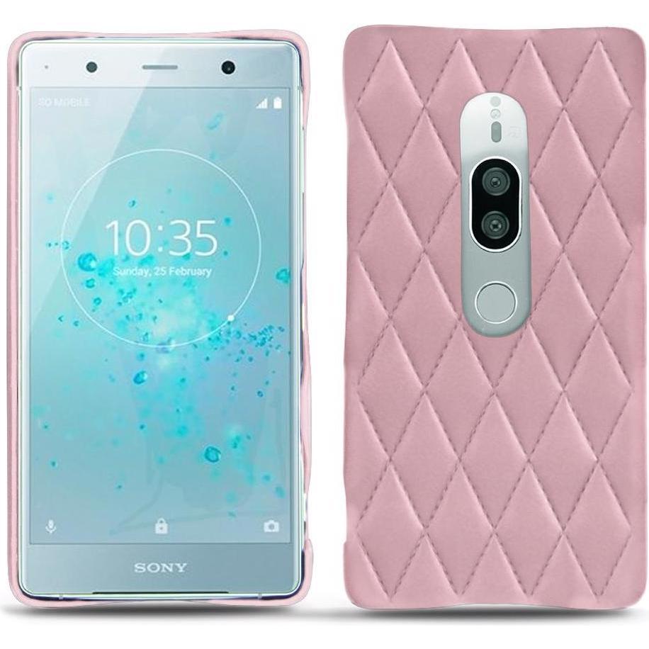 Noreve Lederschutzhülle (Sony Xperia XZ2 Premium), Smartphone Hülle, Rosa