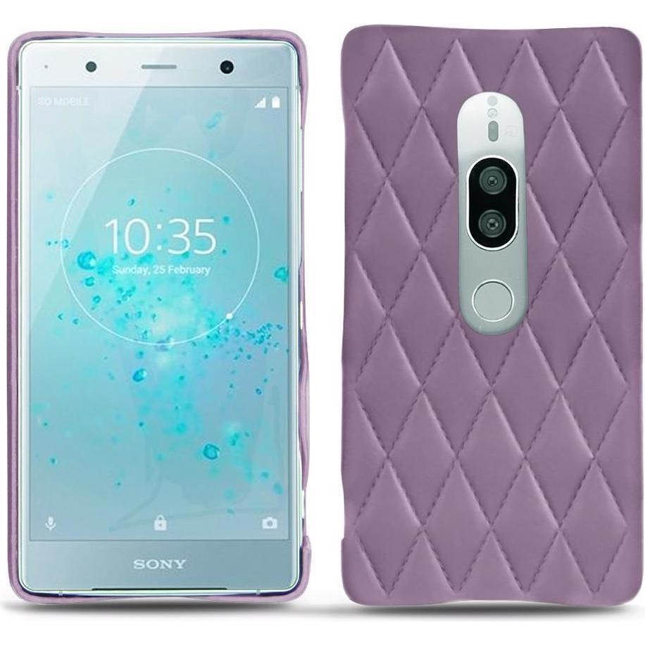 Noreve Lederschutzhülle (Sony Xperia XZ2 Premium), Smartphone Hülle, Violett