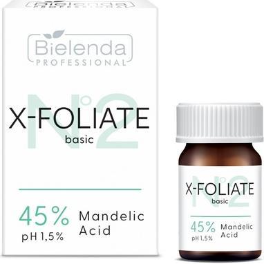 Bielenda, Gesichtsreinigung, Professional X-Foliate Basic Mandelsäure 45 5ml (Reinigungsmilch, 5 ml)