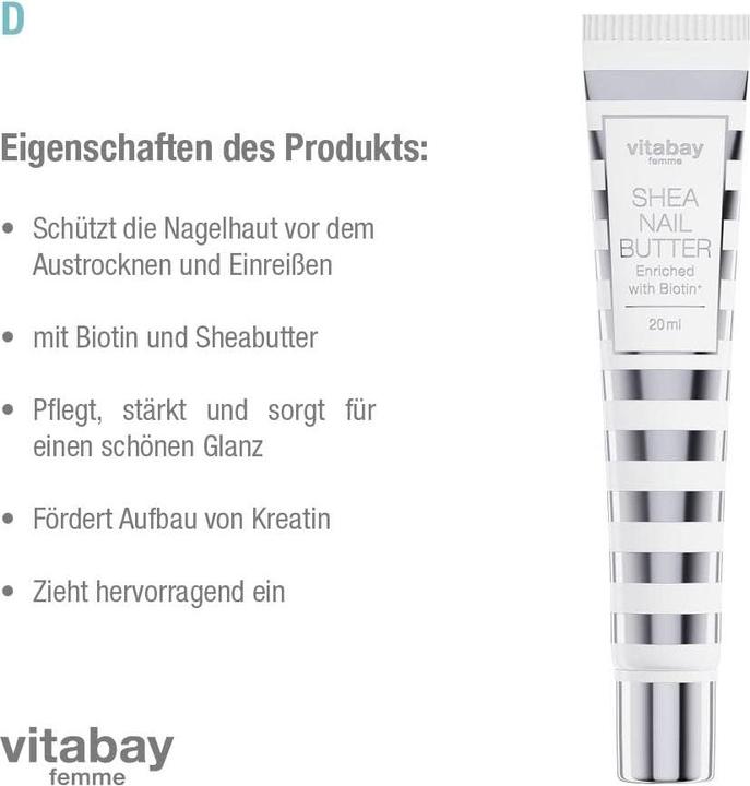 Produktbild Vitabay Sheabutter Nagelcreme (2 Stück)