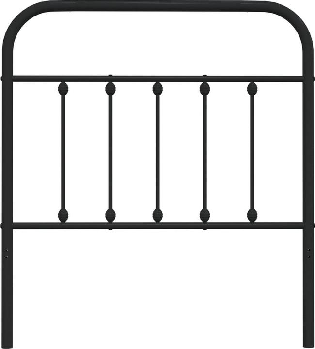 Actual product image vidaXL Kopfteil Metall Weiss 160 cm, Farbe: Weiss, Material (166 x 3 x 100 cm)