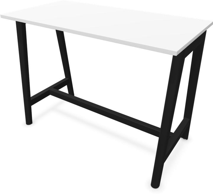 Ash stained black, White