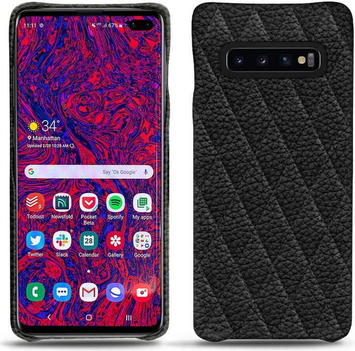 Actual product image Noreve Leather cover (Samsung Galaxy S10+)