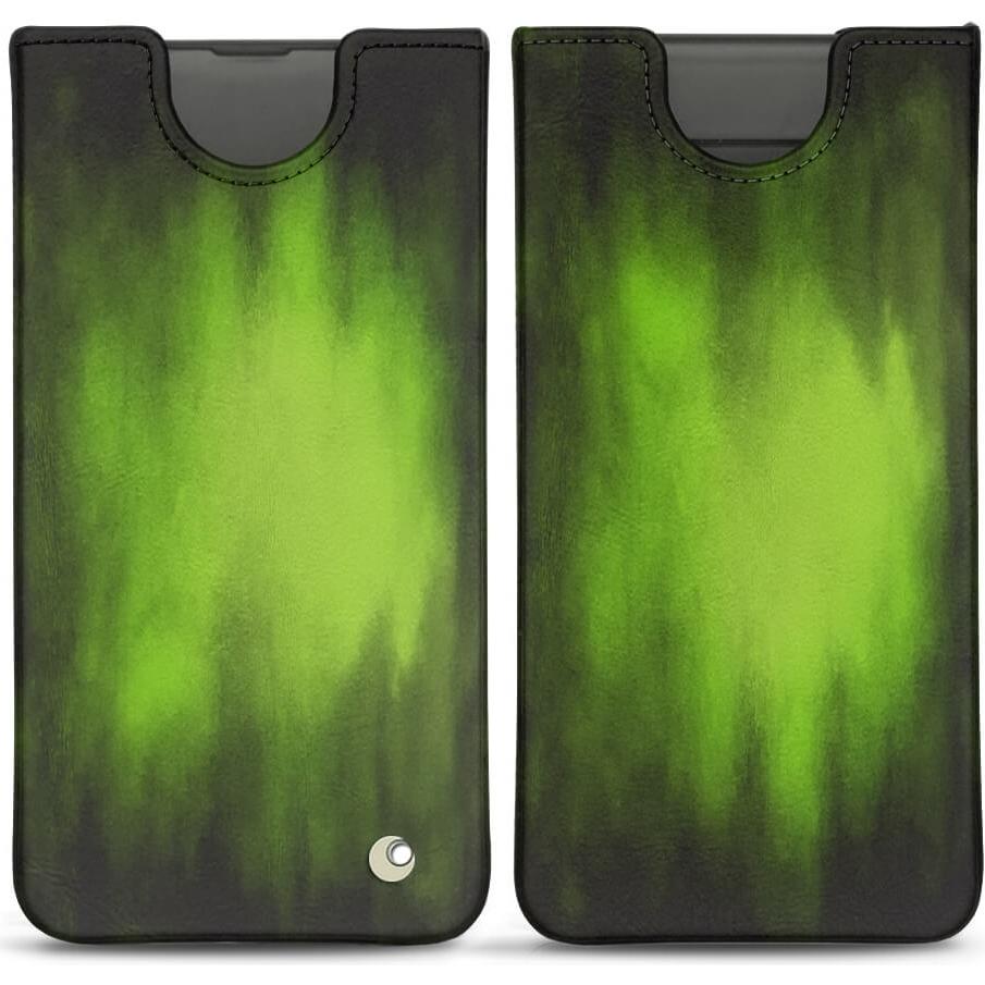 Noreve Lederschutzhülle (Samsung Galaxy S10+), Smartphone Hülle, Grün