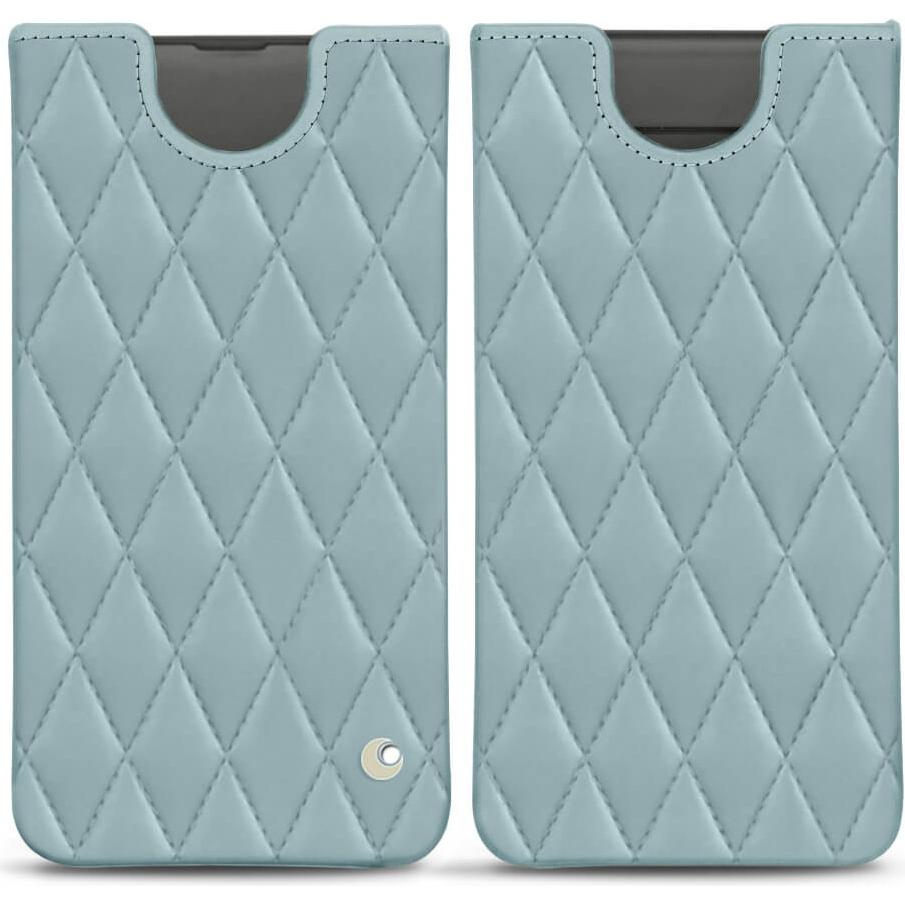 Noreve Lederschutzhülle (Samsung Galaxy S10+), Smartphone Hülle, Blau