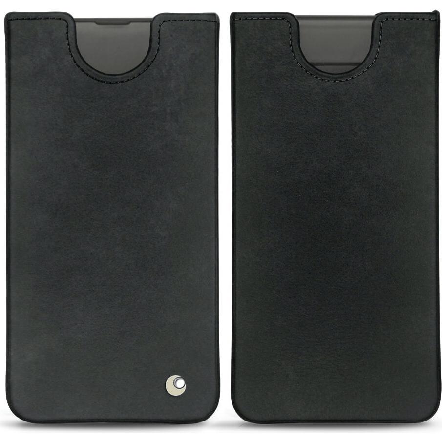 Noreve Lederschutzhülle (Samsung Galaxy S10+), Smartphone Hülle, Schwarz