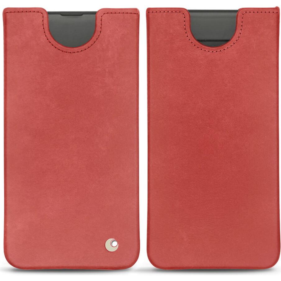 Noreve Lederschutzhülle (Samsung Galaxy S10+), Smartphone Hülle, Rot