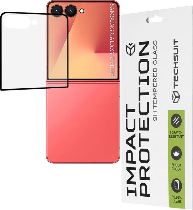 Immagine prodotto Techsuit - 111D Full Cover / Full Glue Glass - Samsung Galaxy Z Flip7 - Black (Samsung Galaxy Z Flip7)