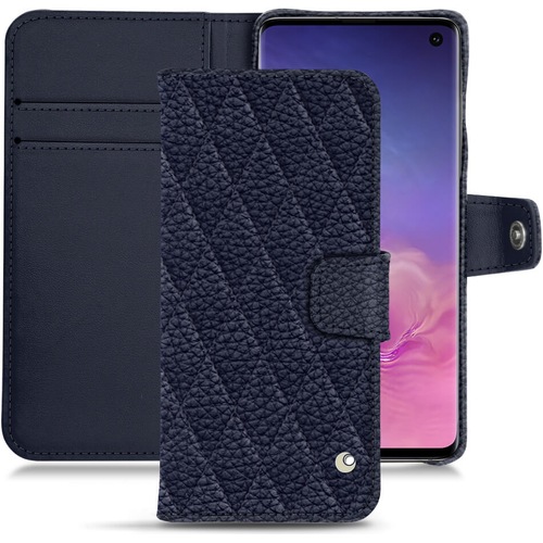 Noreve Lederschutzhülle Wallet (Samsung Galaxy S10), Smartphone Hülle, Violett