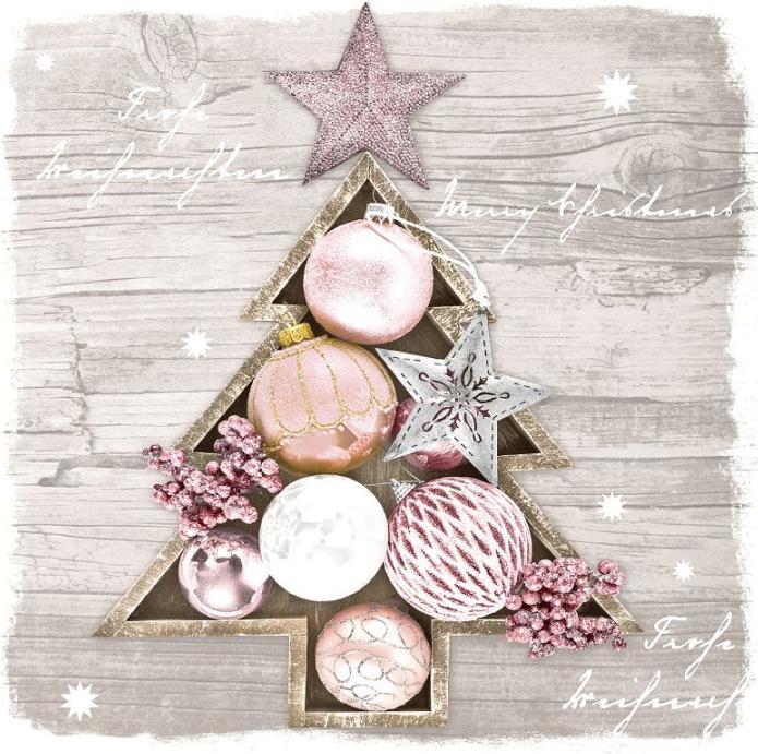 Produktbild Paper + Design Servietten framed baubles (20 Stk., 33 x 33 cm)