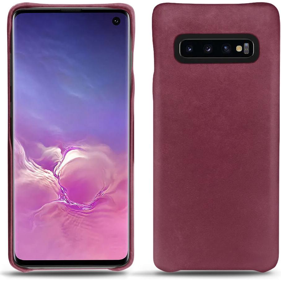 Noreve Lederschutzhülle (Samsung Galaxy S10), Smartphone Hülle, Violett