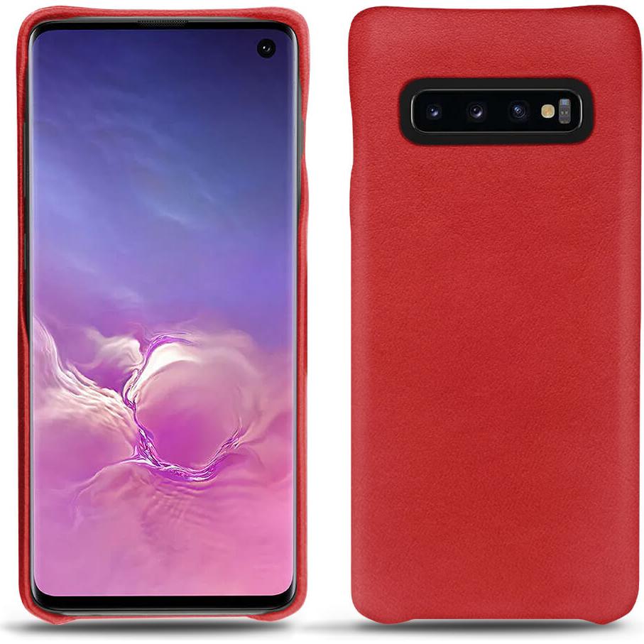 Noreve Lederschutzhülle (Samsung Galaxy S10), Smartphone Hülle, Rot