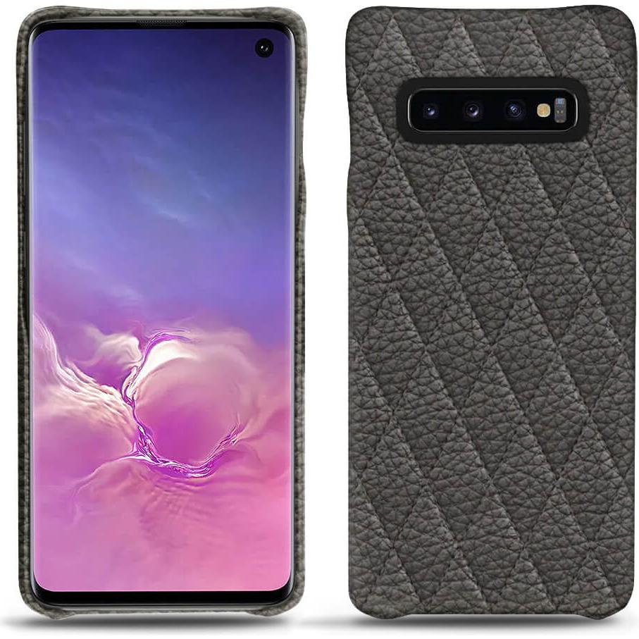 Noreve Lederschutzhülle (Samsung Galaxy S10), Smartphone Hülle, Grau