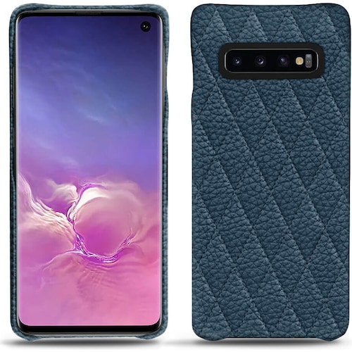 Noreve Lederschutzhülle (Samsung Galaxy S10), Smartphone Hülle, Blau