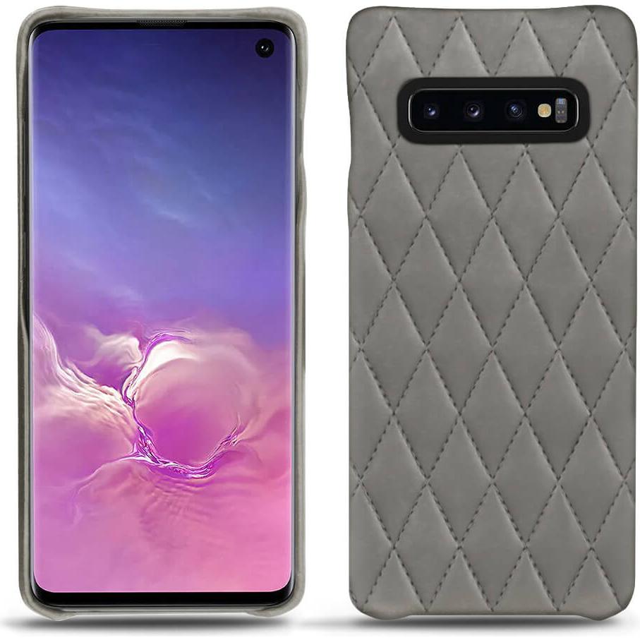 Noreve Lederschutzhülle (Samsung Galaxy S10), Smartphone Hülle, Grau