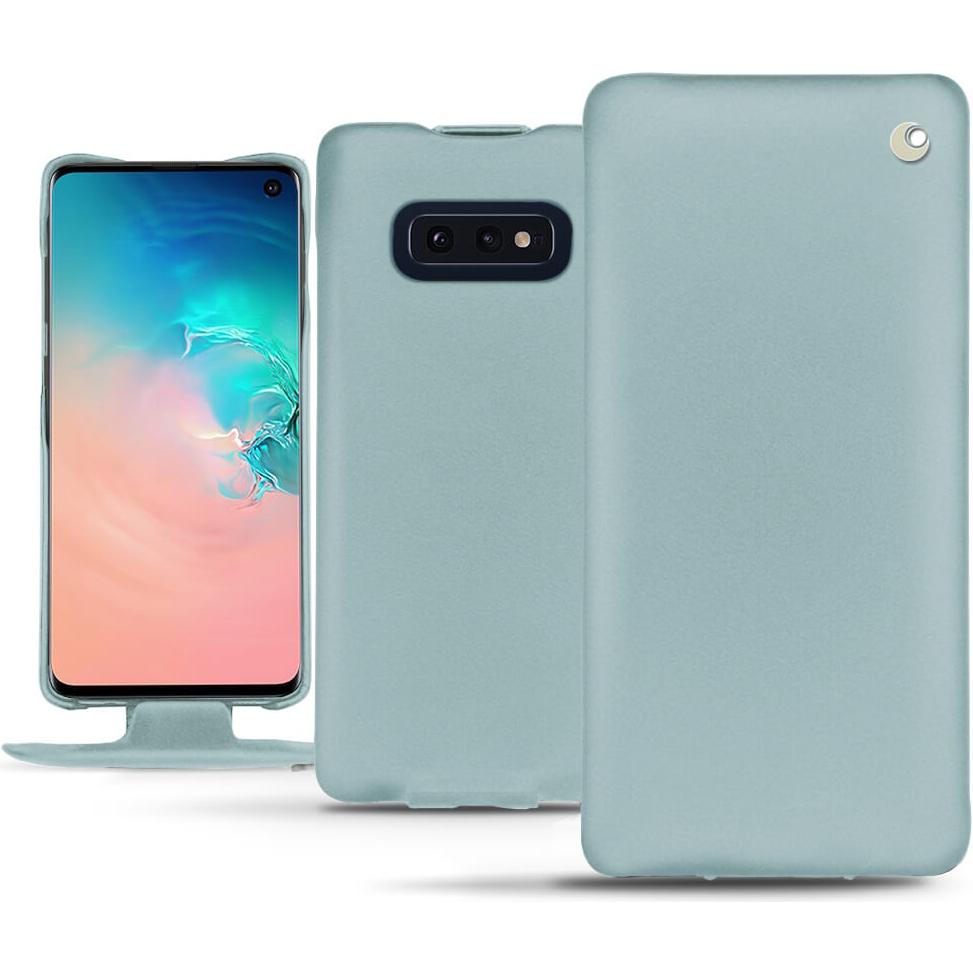 Thumbnail - Noreve Lederschutzhülle vertikal (Samsung Galaxy S10e), Smartphone Hülle, Blau