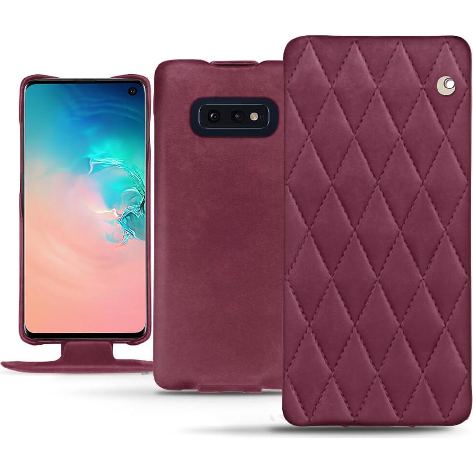 Noreve Lederschutzhülle vertikal (Samsung Galaxy S10e), Smartphone Hülle, Violett
