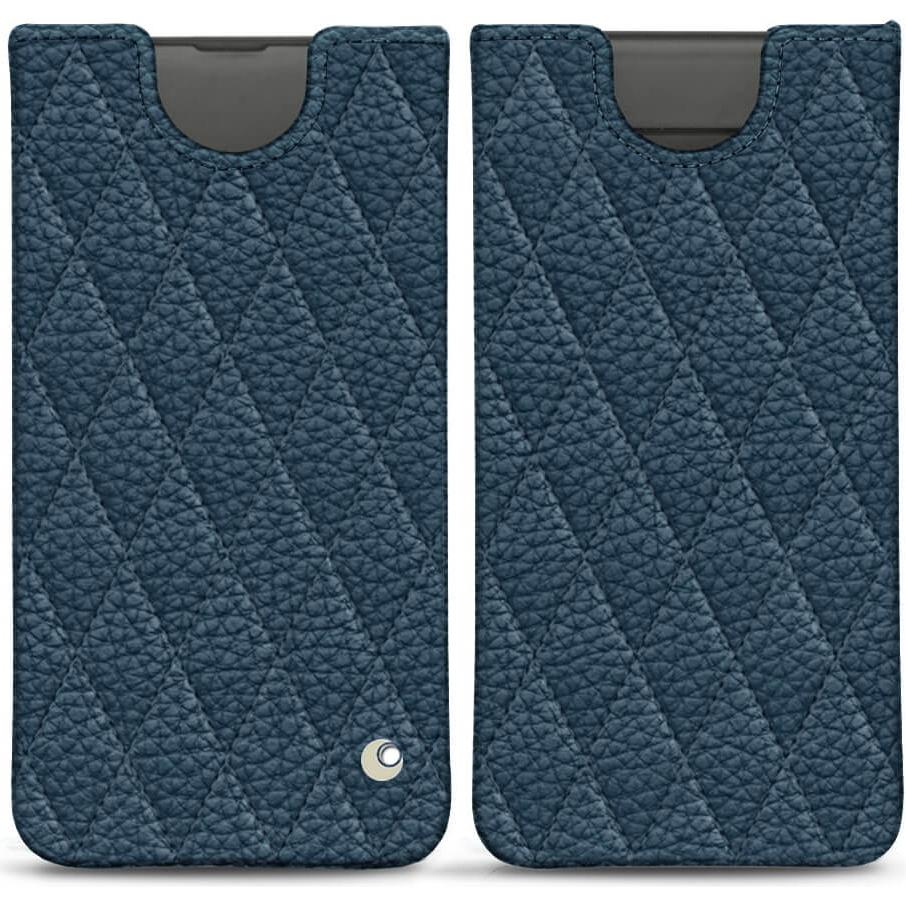 Noreve Lederschutzhülle (Samsung Galaxy S10), Smartphone Hülle, Blau