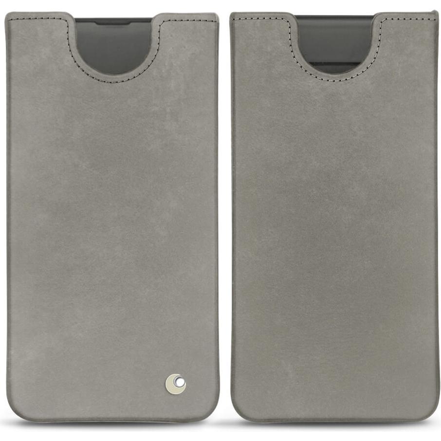 Noreve Lederschutzhülle (Samsung Galaxy S10), Smartphone Hülle, Grau