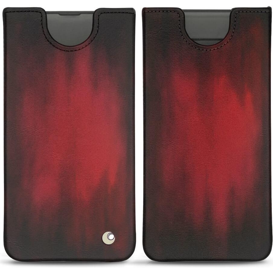 Noreve Lederschutzhülle (Samsung Galaxy S10), Smartphone Hülle, Rot