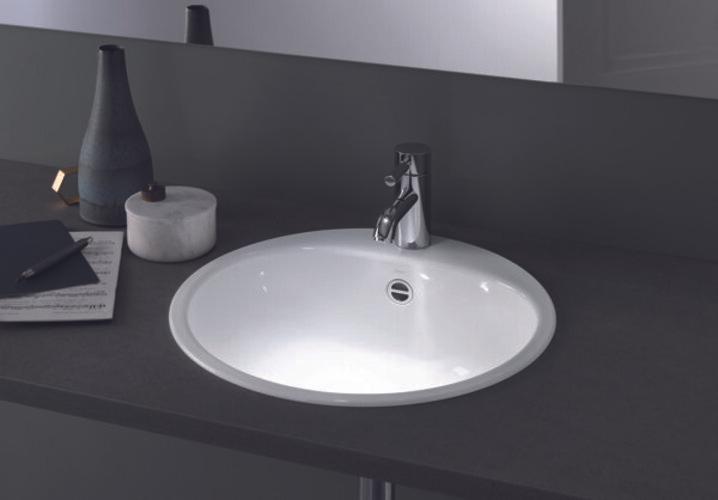 Actual product image Alape built-in basin EW 3.2, round Ø 47,5cm, 2018000000, white (475 mm, 475 mm)
