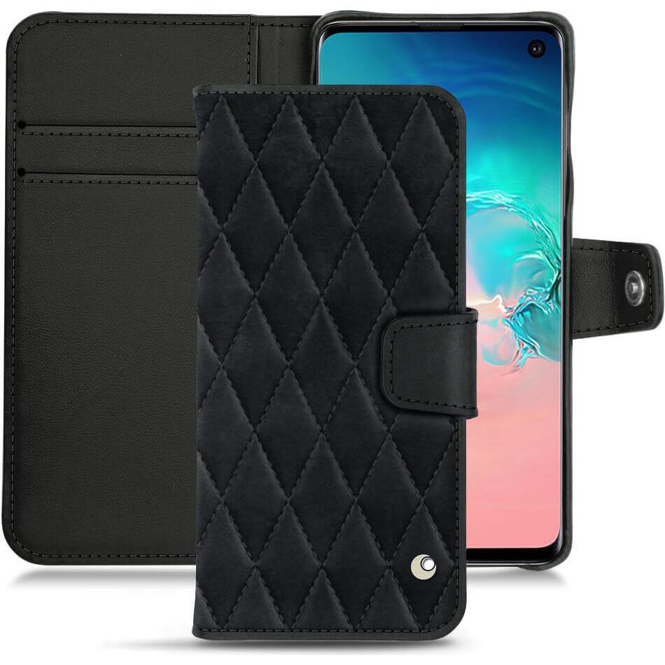 Noreve Lederschutzhülle Wallet (Samsung Galaxy S10e), Smartphone Hülle, Schwarz