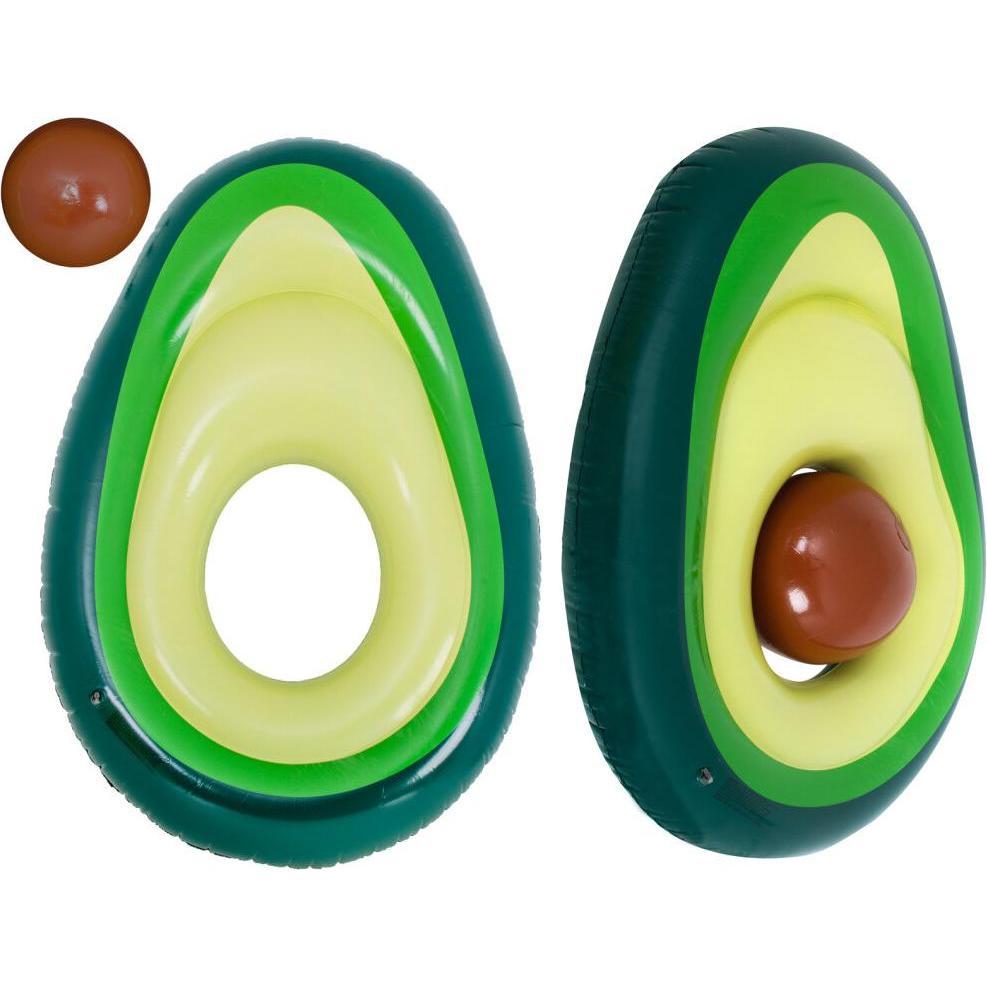 Thumbnail - Kik Aufblasbare Matratze zum Schwimmen mit Avocado-Ball mit Samen 150cm XL