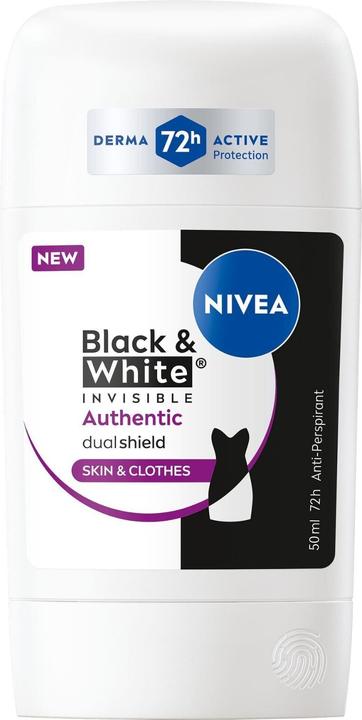 Image du produit NIVEA Authentic Black & White Solid Deodorant 50 Ml (50 ml)