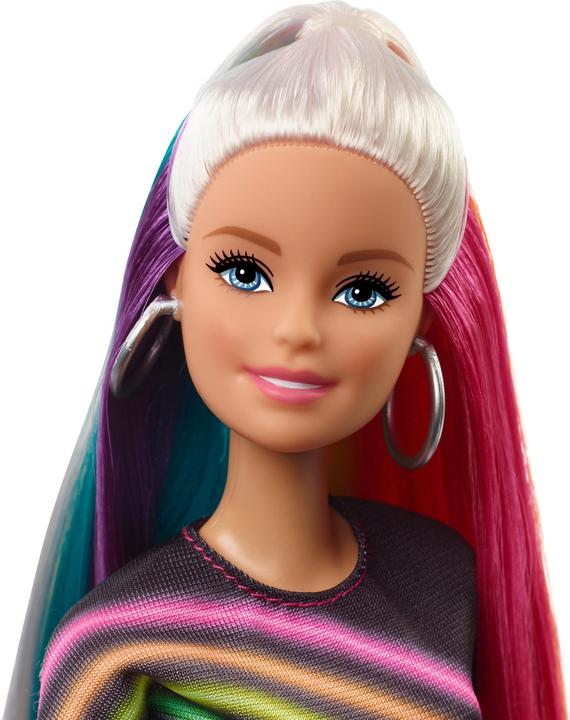 Image du produit Barbie Chevelure Arc-en-Ciel Paillettes - Poupée Mannequin - 5 ans et +