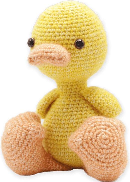 Hardicraft Häckelset Ente Abby, ca. 25 cm, Garn, Sicherheitsaugen, Füllwatte, Anleitung