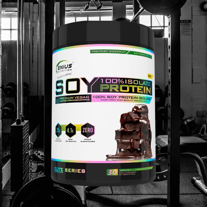 Produktbild Genius Nutrition 100% Soy Protein Isolate (Chocolate, 1 Stk., 900.90 g)