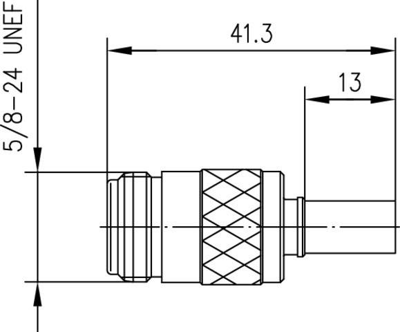 Actual product image Telegärtner N cable socket