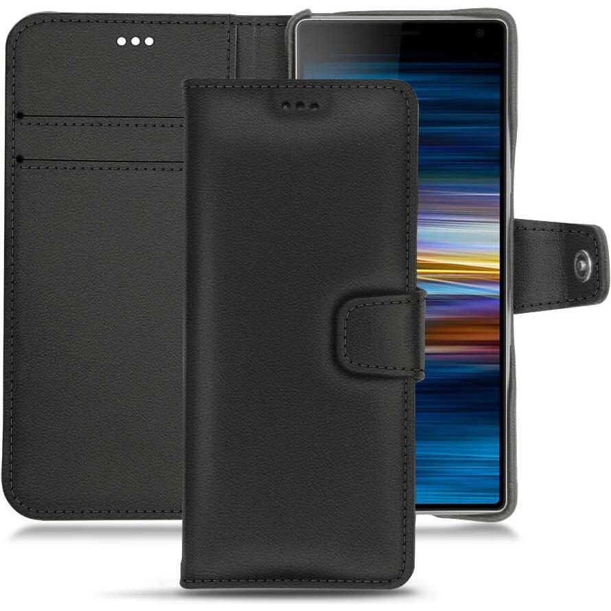 Thumbnail - Noreve Lederschutzhülle Wallet (Sony Xperia 10 Plus), Smartphone Hülle, Schwarz
